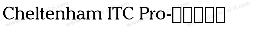 Cheltenham ITC Pro字体转换